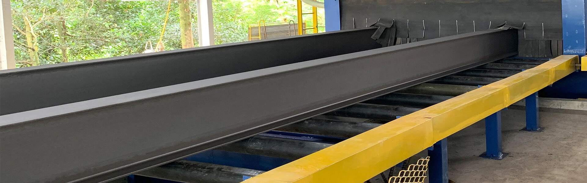 Shot Blasting Machine in Steel Structure Surface Treatment