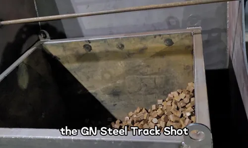 Steel track shot blasting machine