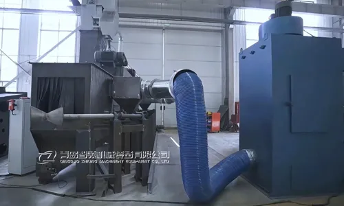 Shot blasting machine production workshop