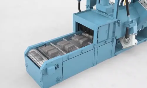 Working principle of wire mesh belt shot blasting machine