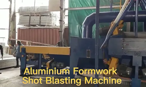 Aluminum formwork shot blasting machine