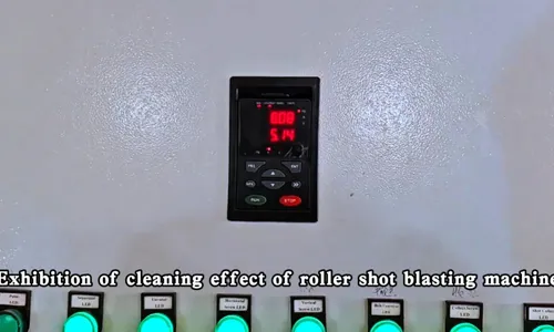 Cleaning effect of roller conveyor shot blasting machine