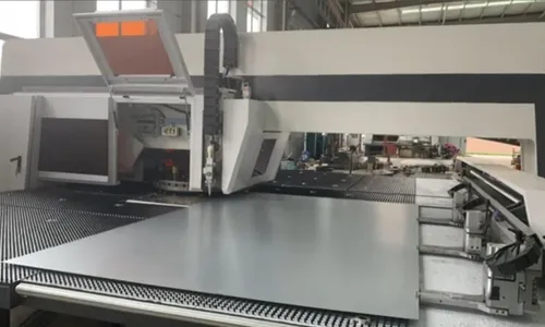 CNC turret punch press with laser cutting function