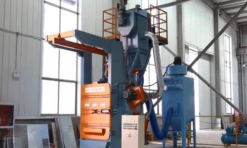 Hook shot blasting machine