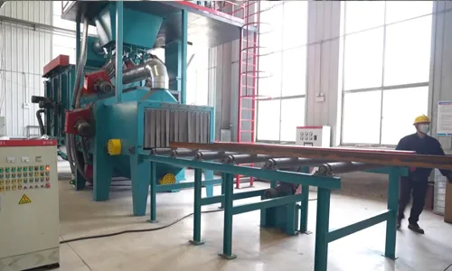 Roller conveyor shot blasting machine cleaning effect