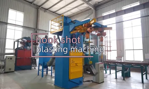 Shot blasting effect of hook-type shot blasting machine