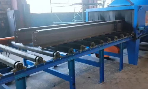 The shot blasting machine has been installed in Russia.