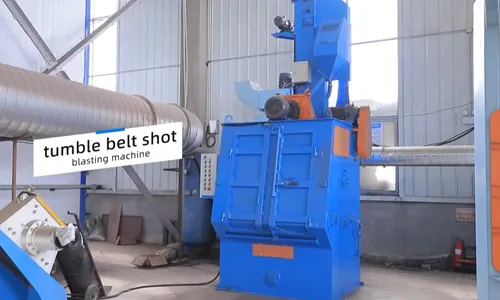 Tumble belt shot blasting machine cleaning effect