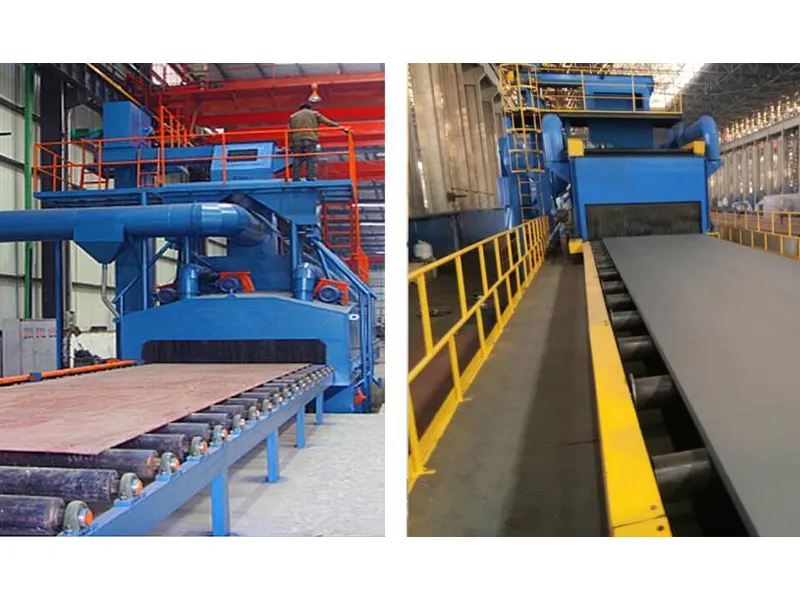 Shot Blasting Machine in Steel Plate Surface Preparation