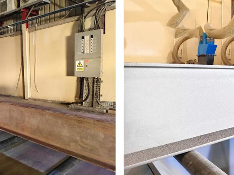 Shot Blasting Machine in Steel Structure Surface Treatment